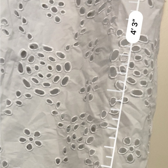 NWT Madewell Embroidered Tank Midi Dress in Poplin White 6 - Picture 10 of 12